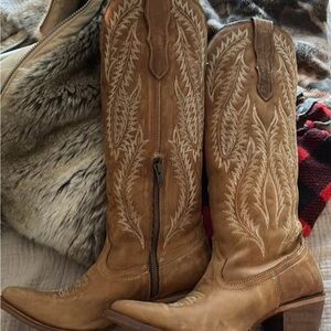 Corral light brown cowgirl boots